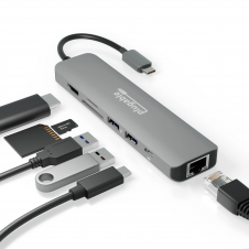 Plugable USB-C 7-in-1 Hub with Ethernet